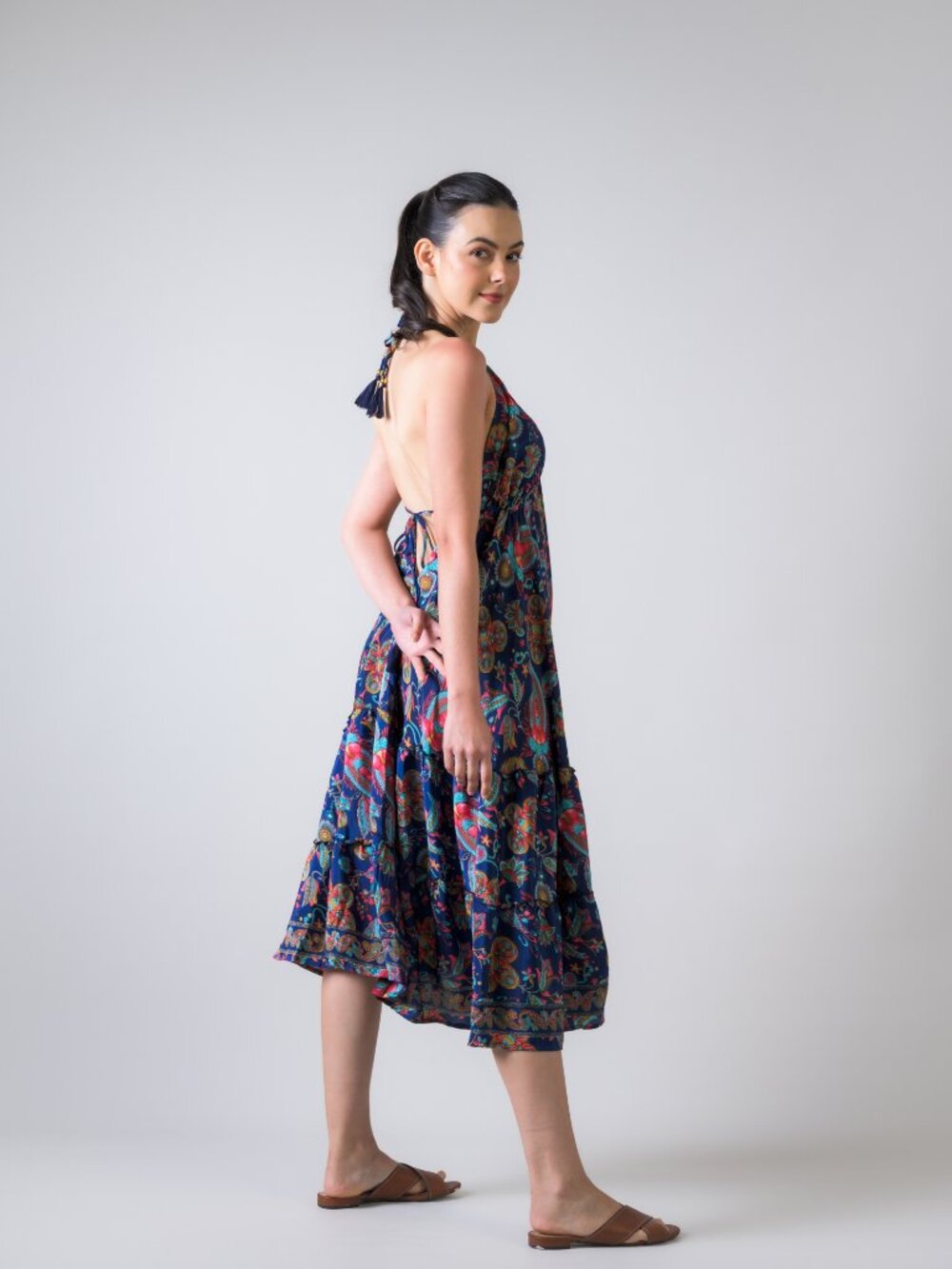 24.) Rhea Dori Pattern Dress (Assorted) - Picture 5 of 11